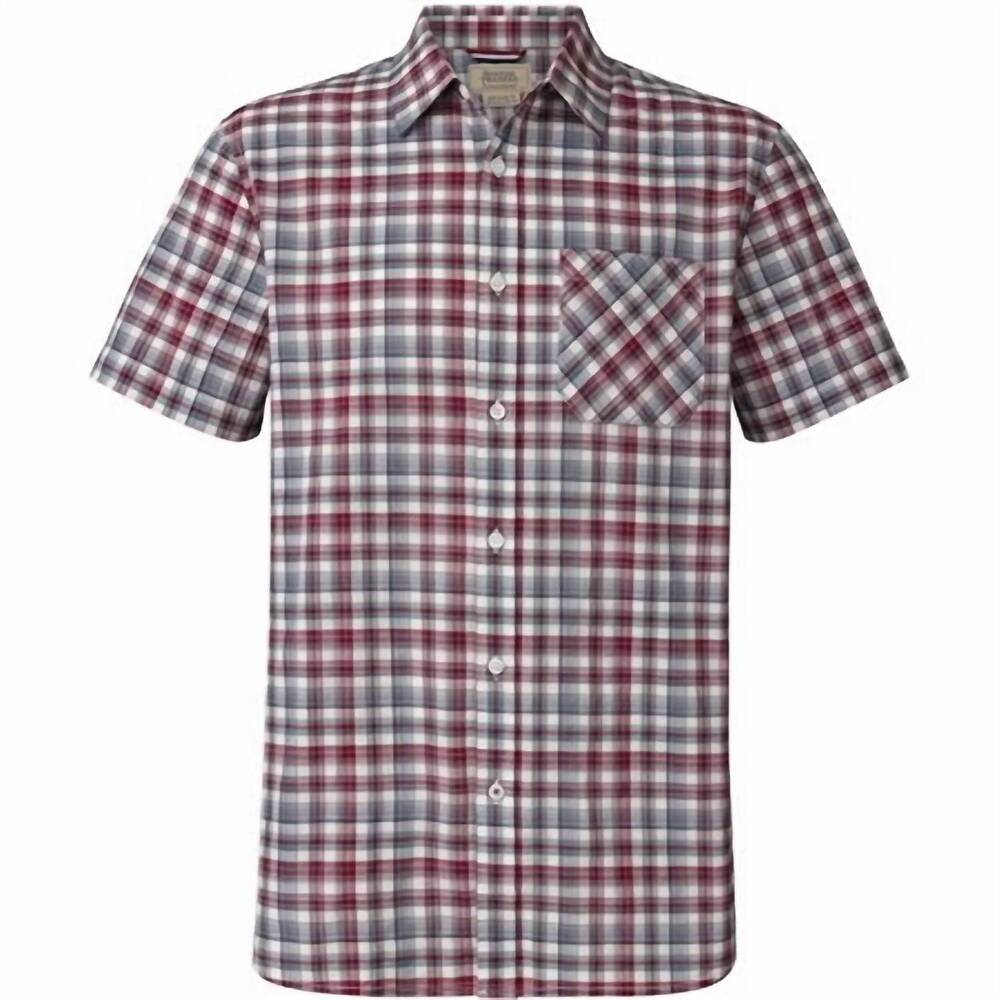 NEW BOSTON TRADER men's plaid short sleeves lightweight shirt in tapestry
